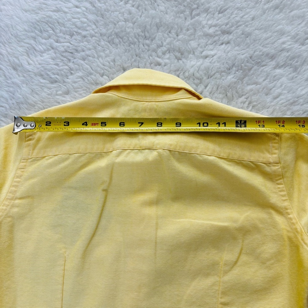 Ralph Lauren Yellow Embroidered Crest Button-Down Girls Kids Shirt size 7 - Picture 13 of 16